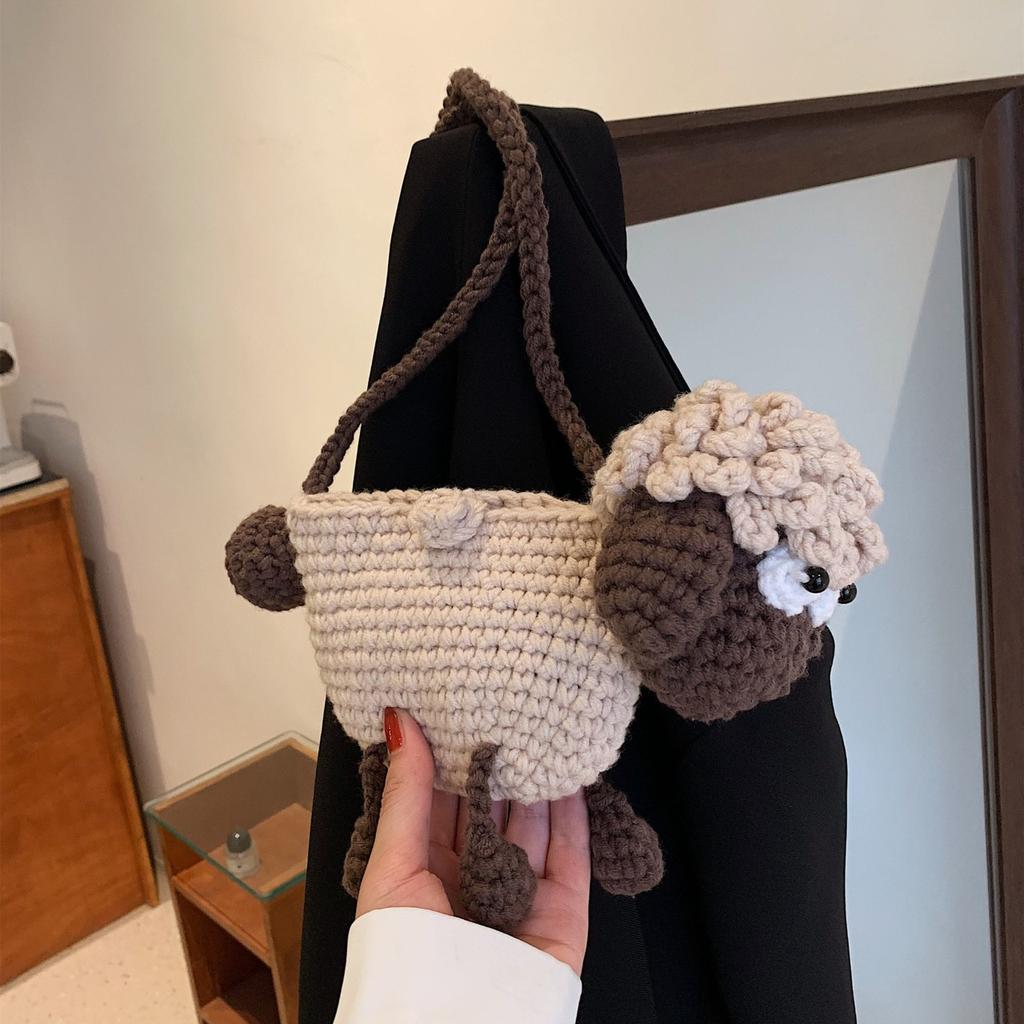 Вязаный крючком кошелек в виде животного ручной работы, Милая сумка, Художественная вязаная сумочка для женщин, Уникальная идея для подарка