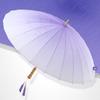 Новый зонт с 24 спицами, с постепенным изменением цвета, бамбуковой ручкой, тканью с эффектом «бампинга», ветроустойчивый зонт с прямым стержнем