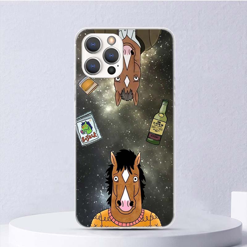 Мультяшный B-БоДжек Хорсменс Мягкий чехол для iPhone 16 17 Air 16E 15 Plus 11 12 13 Mini 14 Pro Max Чехол для телефона Apple 7 8 SE Coque Fu