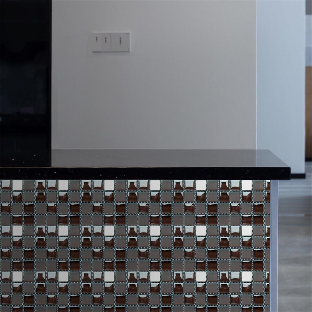 10 шт. Самоклеящаяся ванная комната, кухонный декор, домашняя стена, 3D наклейка на плитку