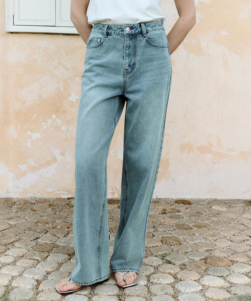 ROLAROLA Wide Denim Pants Light Indigo