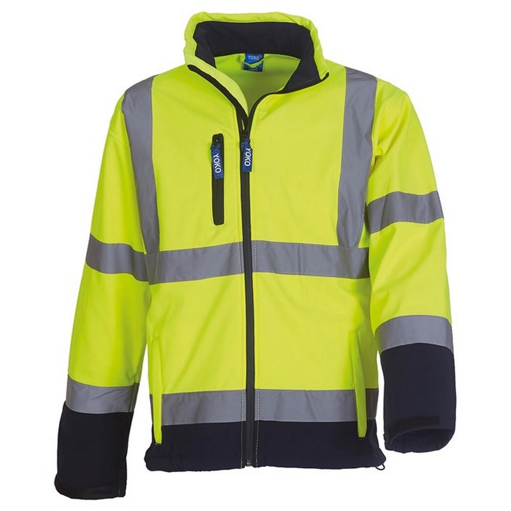 Yoko Unisex Adult Hi-Vis Soft Shell Jacket