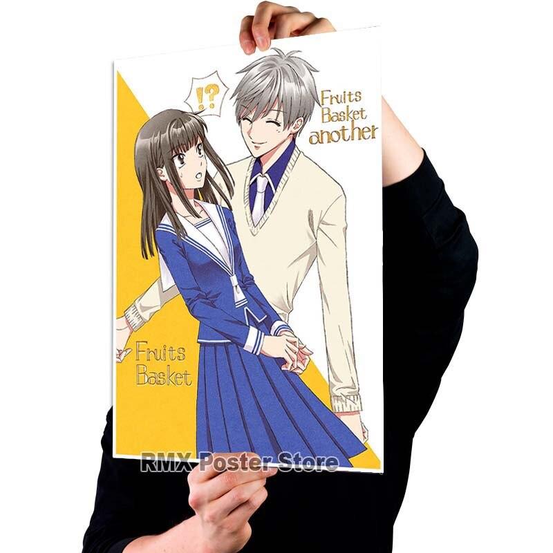 HD печать аниме корзина с фруктами плакаты белая бумага с покрытием постер для рисования настенный художественный декор гостиная домашний бар украшения фотографии