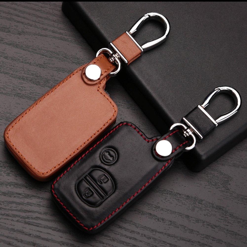 [EMY] Чехол для смарт-ключа Toyota, Держатель для ключей, Aqua Vitz, Corolla Prius и т.д., Коричневый