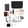 72Pcs Guitar Repair Tool Kit with Strings Picks Storage Case String Guard Pen Bridge Pins Nut Files Hex Wrenches for Guitar