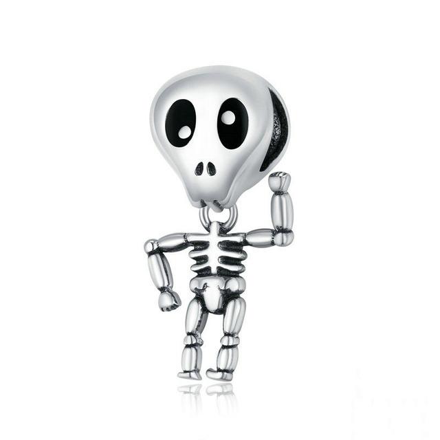 New Halloween Gift Skull Dog Demom European Diy Bead Fit Original Charms Silver 925 Bracelet For Girl Fashion Jewelry