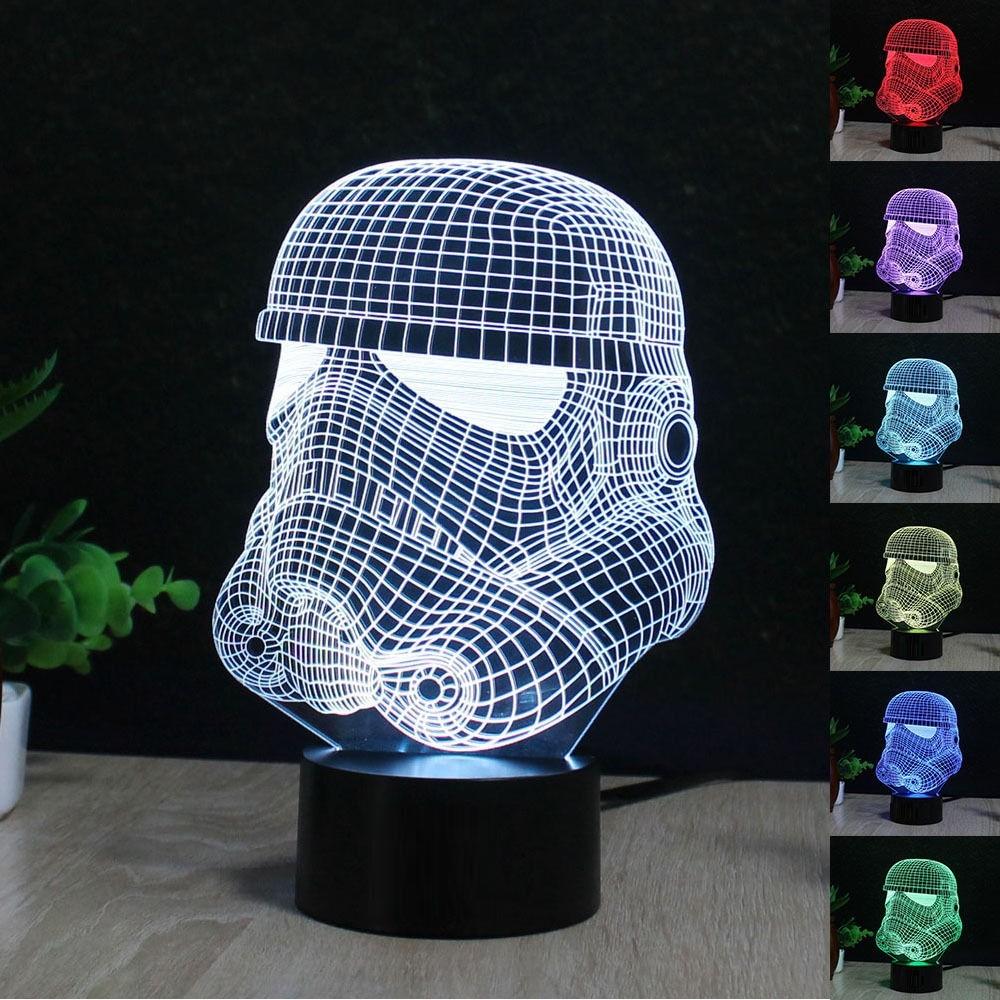 Star Wars Mini 3d Night Lamp For Kids Room And Collectors