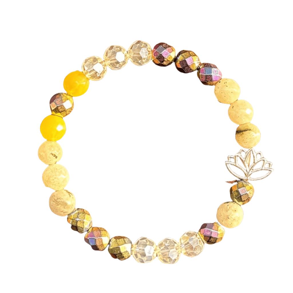 Bracelet Cut Treasure Lime Moonlight Seven Color Black Butterstone Bracelet