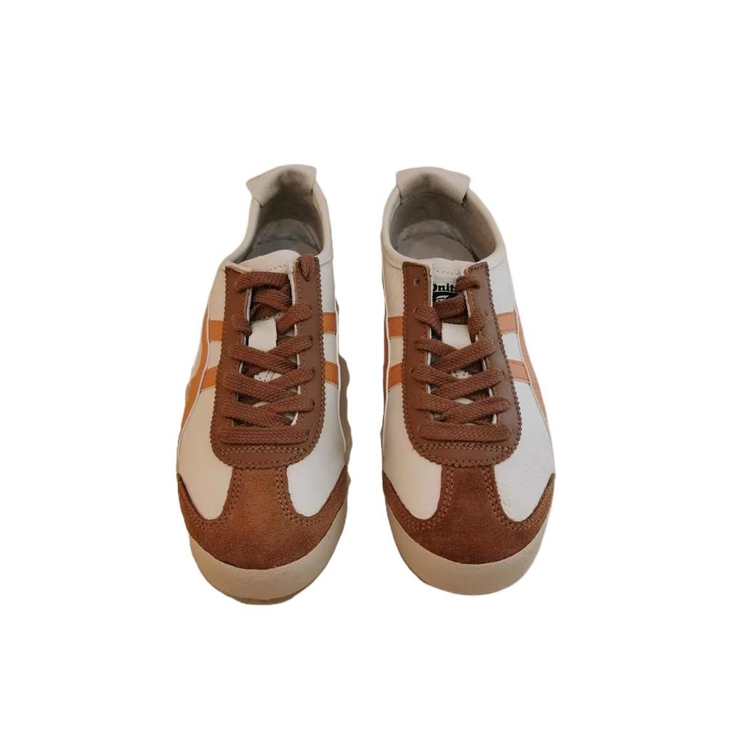 Onitsuka Tiger MEXICO 66 Anti-Slip Wear-Resistant Low-Top Casual Shoes Unisex Beige Brown Orange Sneakers 1183B771-252
