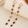 Crystal Rhinestone Rhinestone Earrings Colorful Rhinestone Long Tassel Earrings  For Women