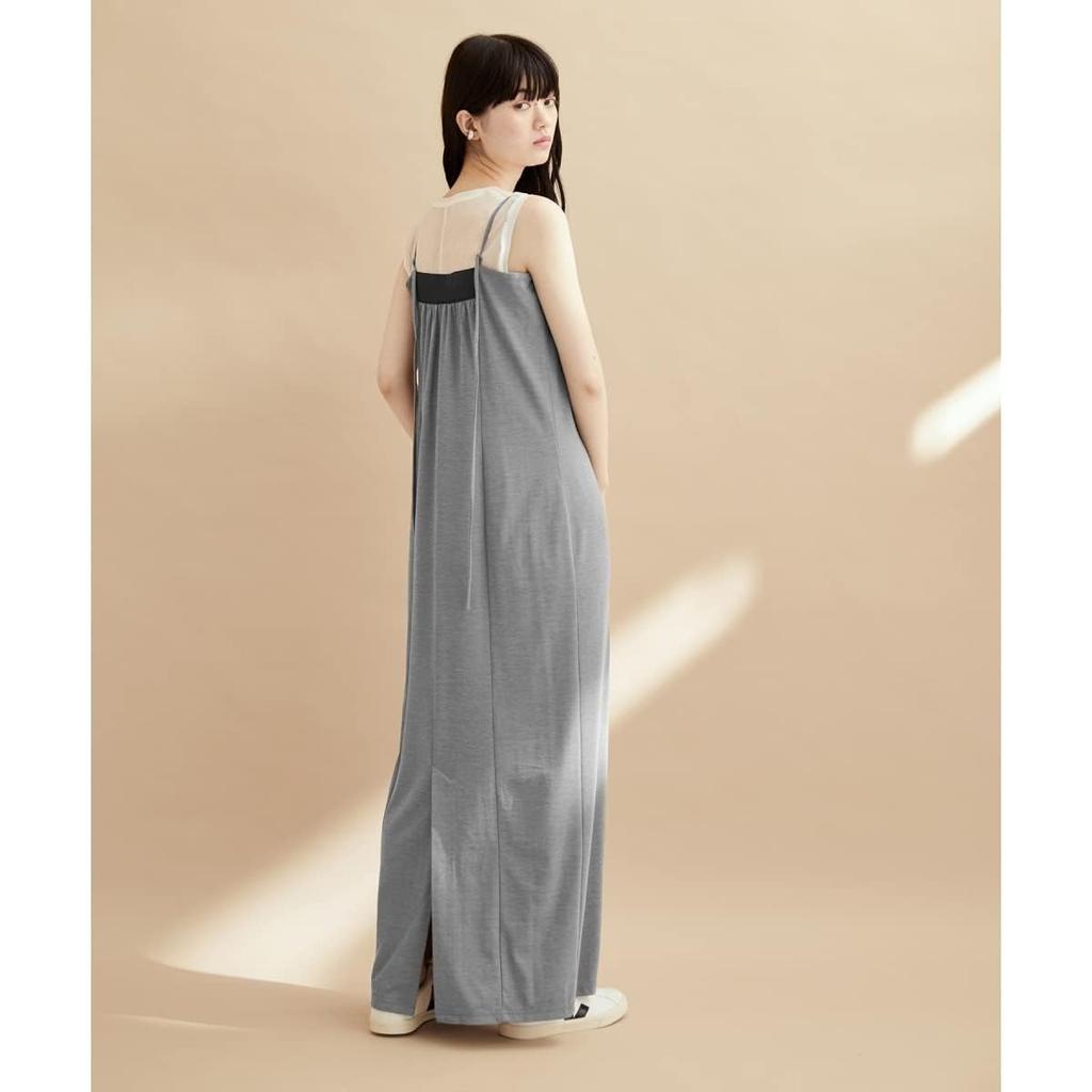 Adam et Rope Femme Трикотажное платье-камисоль GAE02350 Серое Женское (07)