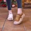 Весенне-осенние новые универсальные туфли на толстой подошве в стиле ретро, мягкие и удобные, увеличивающие рост, женские повседневные туфли