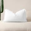 Modern Simple Sofa Cover Pillow Thickened Washed Cotton and Linen Tassel Living Room Bedroom Sofa Bedside Pillow Cover