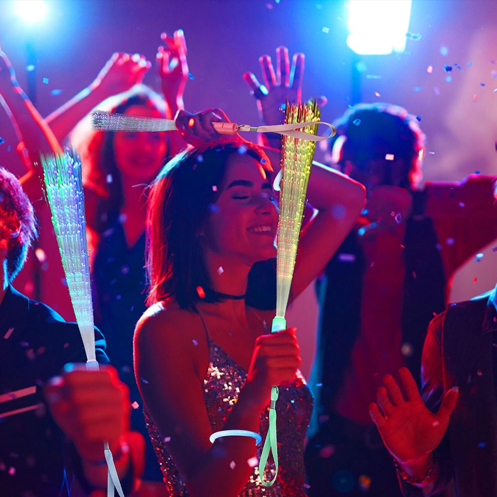 1 шт. светящаяся палочка светящаяся волоконная палочка светящаяся палочка светодиодная игрушка вечеринка ночник реквизит рождественский подарок на день рождения свадебный подарок на вечеринку