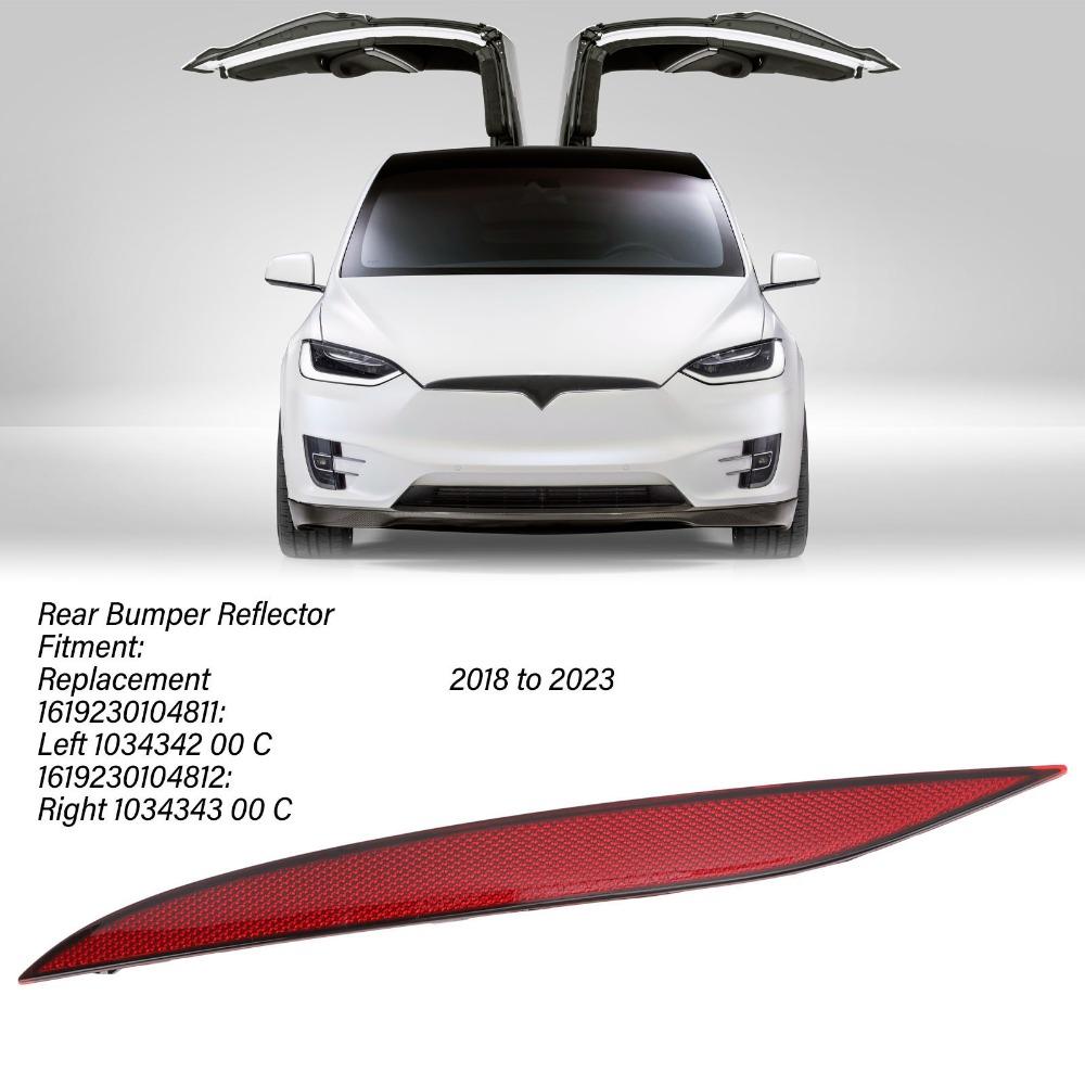 Left / Right Rear Bumper Reflector for Tesla Model X 2018 to 2023 Vehicle Safety