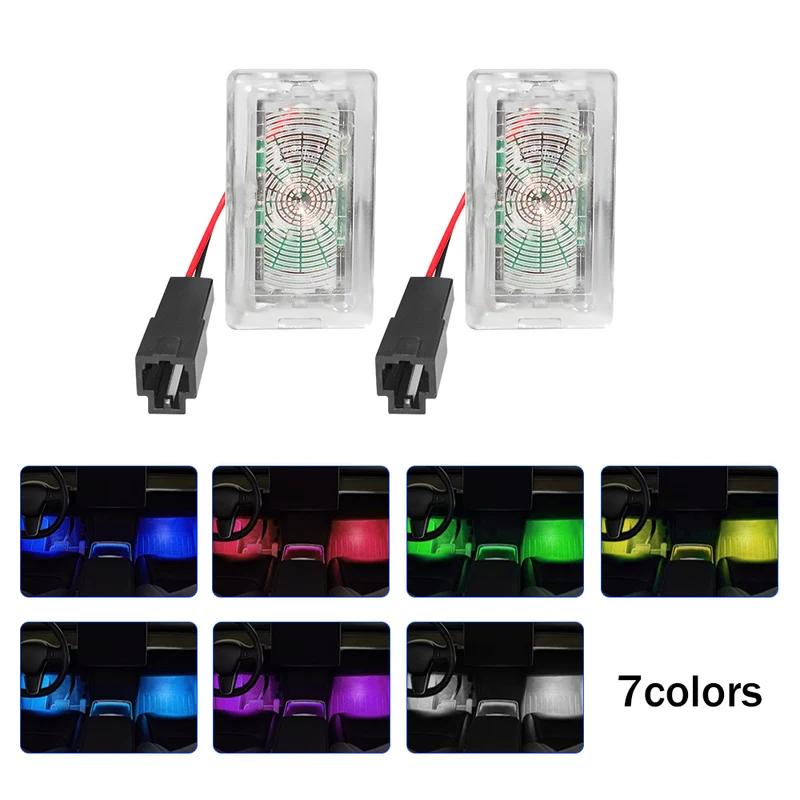 Для Tesla Model 3 Model YSX LED Footwell Light 18 Modes Car Seat Lamp Atmosphere Light Decorative Lamp Interior Accessories