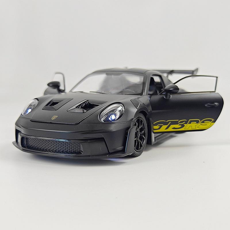 JCJ-24552 Модель суперкара 911 GT3 RS из сплава со звуком и светом (механизм инерционного движения)
