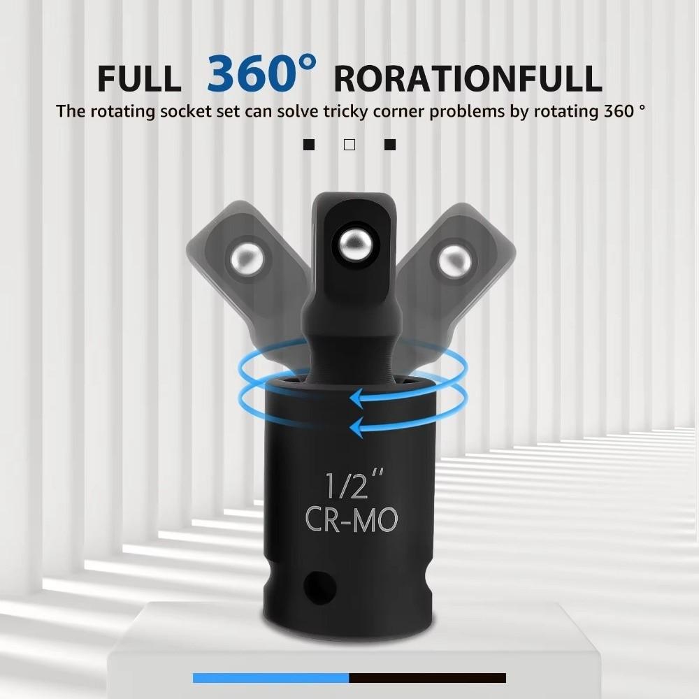 10Pcs/Set Universal Drive Socket Sleeve 12 Point Impact  Socket  Adapter Set  Automotive Servic