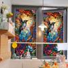 Sunflower Electrostatic Glass Sticker Colorful Flowers and Birds Film