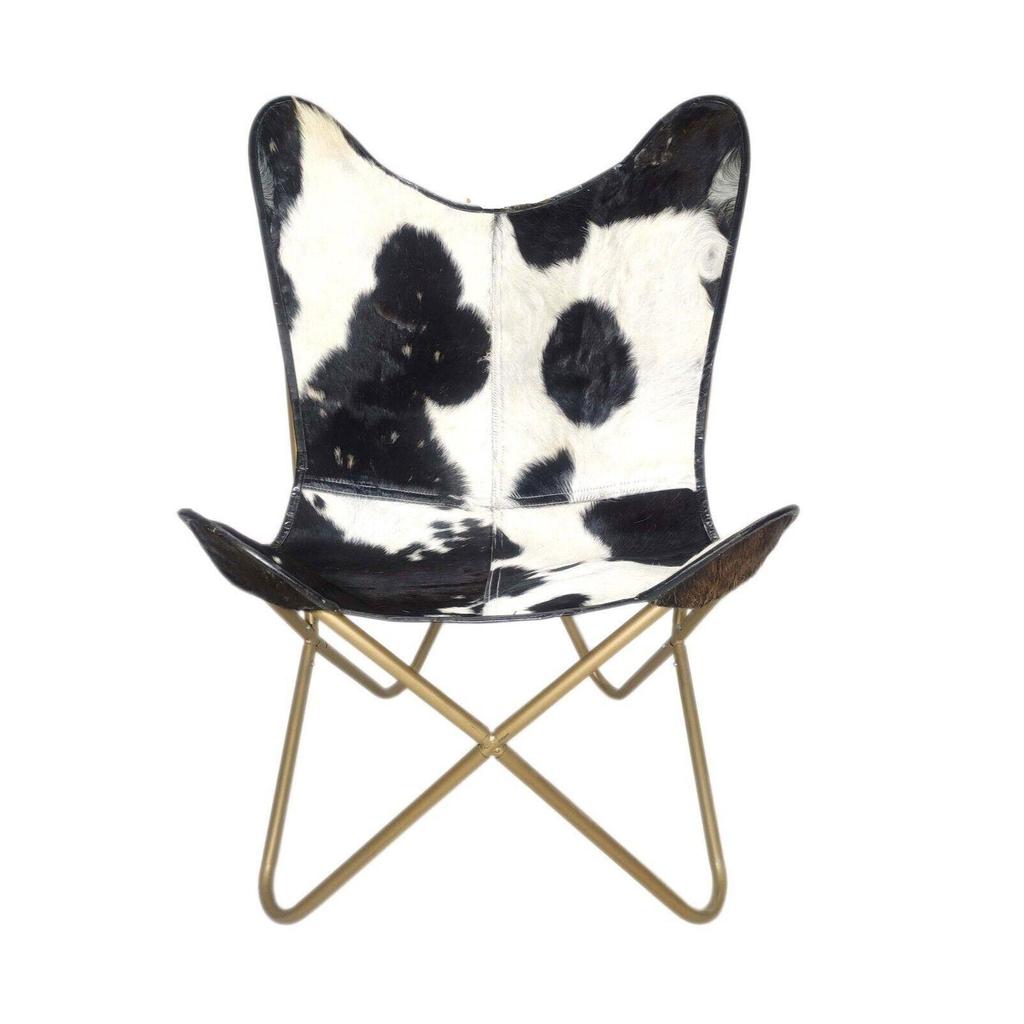 Butterfly Chair - Genuine Leather Office Chair, Handmade Relaxing Chair