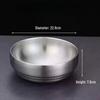 Двухслойный набор мисок из нержавеющей стали ZISIZ для холодной лапши