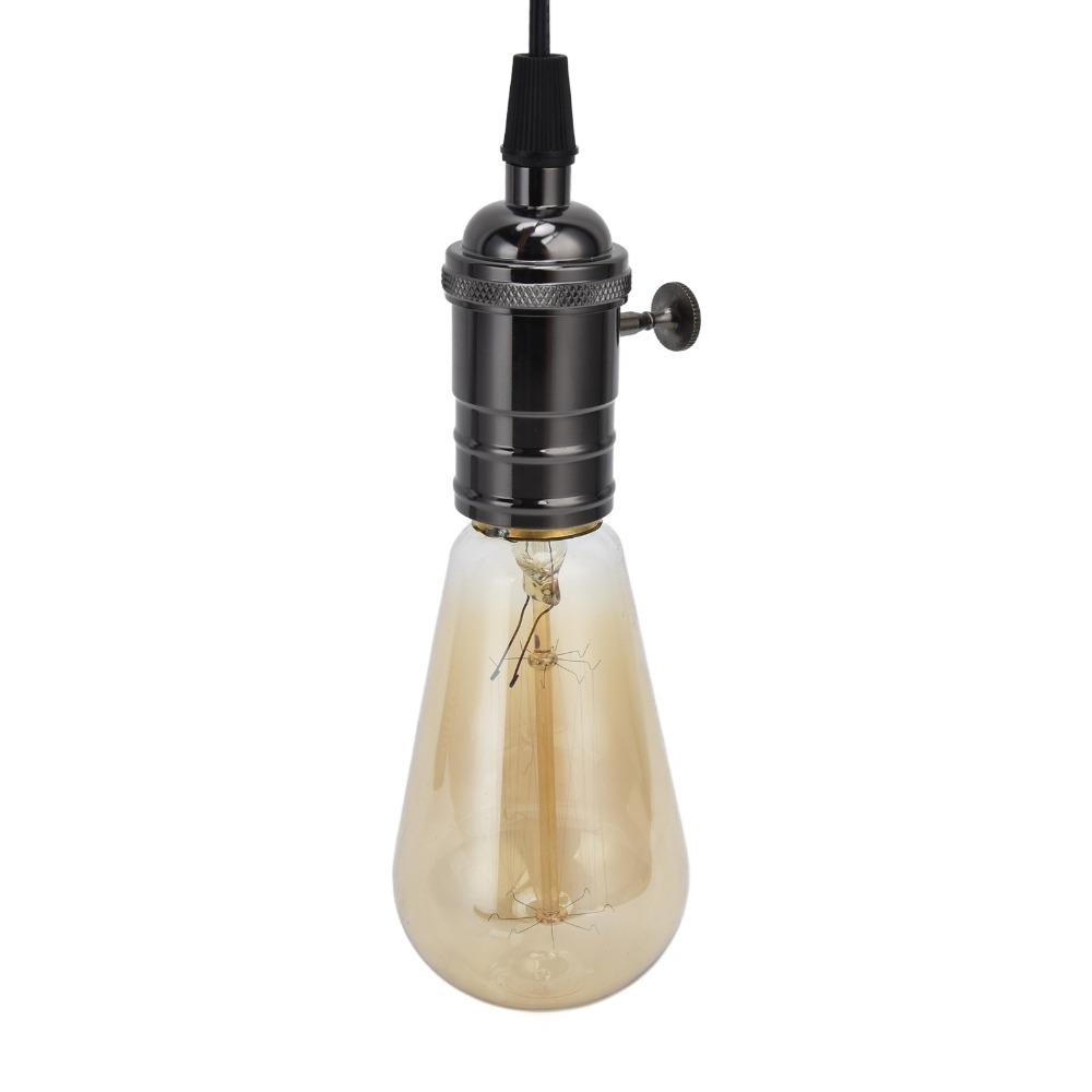 Dimmable Hanging Lamp Cord E27 Base DIY Lamp Holder Vintage Lamp Kit Outdoor Use