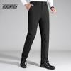 XueZhongFei Men's Business Straight-Leg Warm Down Pants