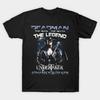 Men Black Print T-shirt Super Large TShirt Deadman T Shirt Undertaker No-Cut Transfer Paper Print Cotton Tshirt