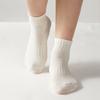 Женские дышащие хлопковые носки до щиколотки - Однотонные, 1/3 пары