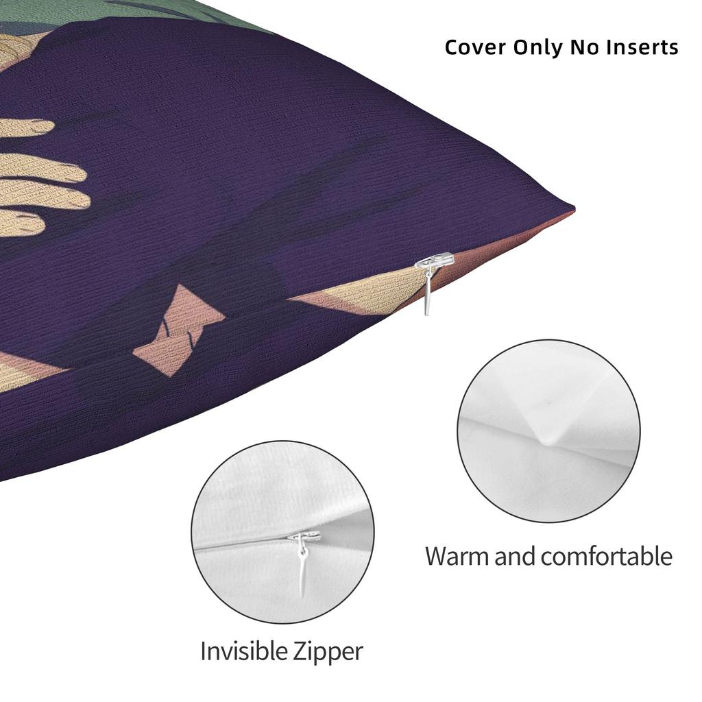 Декоративные наволочки Банановая рыба Аниме Аксессуары Постельная Подушка Чехол Наволочка Молния Много Размеров