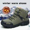 High-top Non-slip Waterproof  Outdoor with Cotton Hiking Non-slip Shoes 38-46