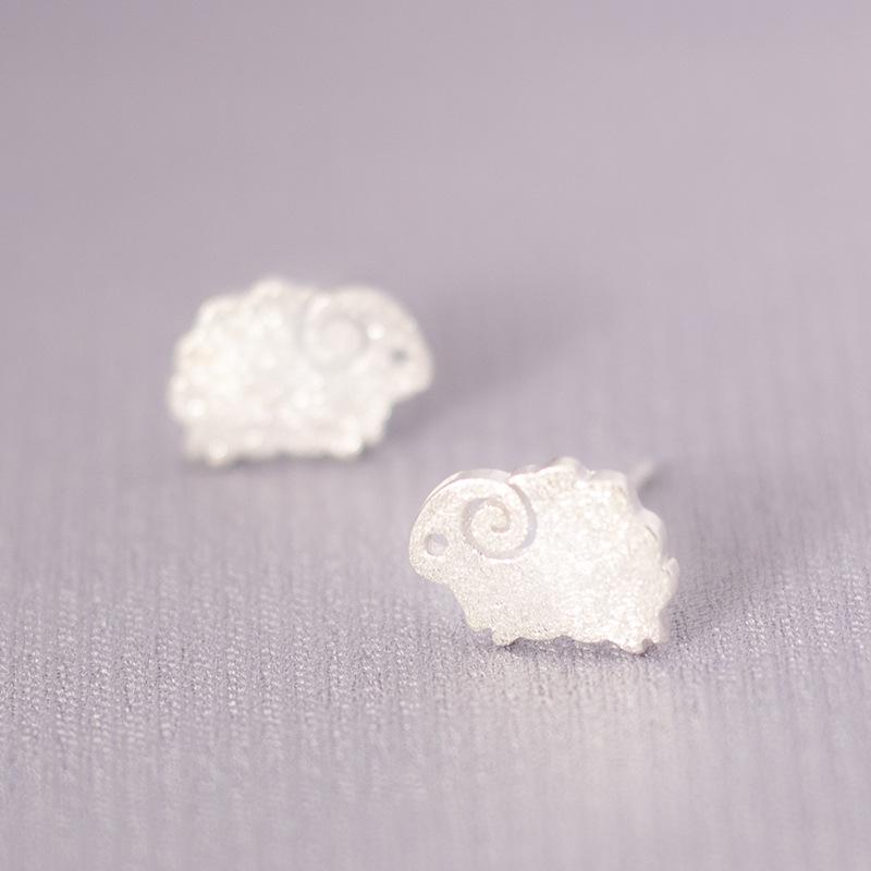 Korean Style S925 Silver Needle Stud Earrings for Women – Minimalist & Personality Design