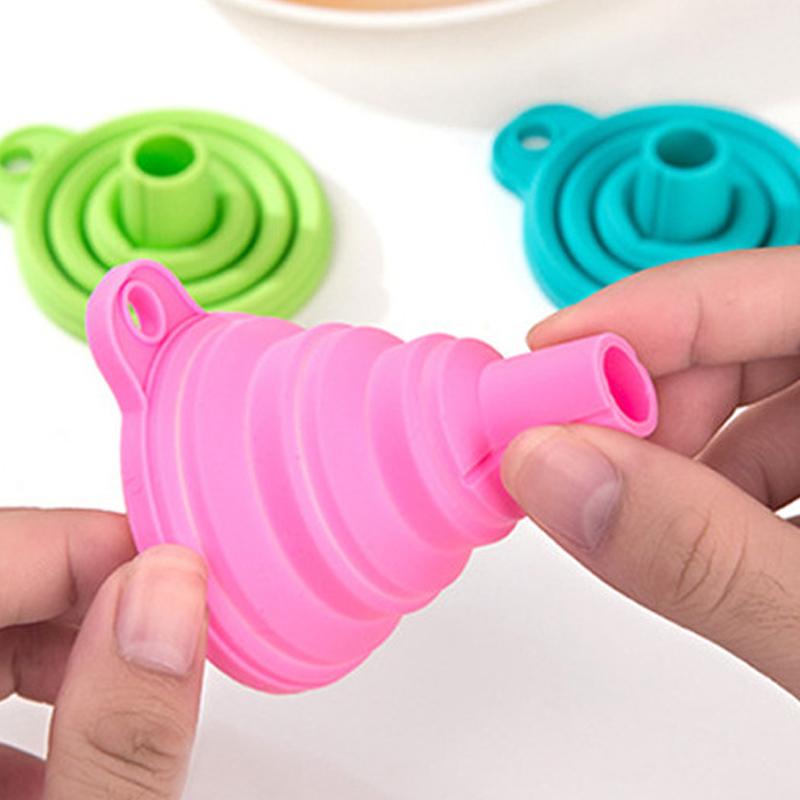 Силиконовая складная воронка - кухонные гаджеты Складная воронка для перекачивания жидкости в бутылках с водой, пищевого качества