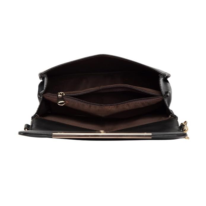 Women Girls Cross Body Sling Bag with Gold