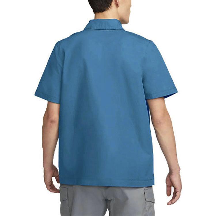 Nike Polo Shirts Men's Blue Polo Collar Moderate DM5284-407