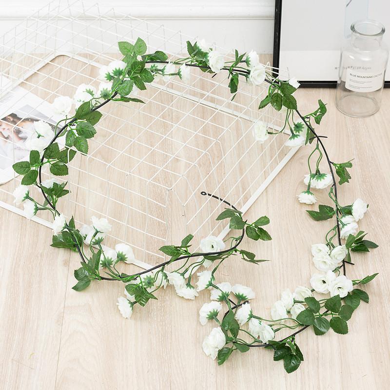 Luxurious 69-head Artificial Rose Vine For Wedding And Home Decor Champagne Color