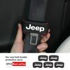 AIB3   Для автомобиля Jeep Застежка ремня безопасности Заглушка Клипса для ремня безопасности автомобиля из кожи Защитные чехлы Cherokee Patriot Liberty Wrangler JK JL