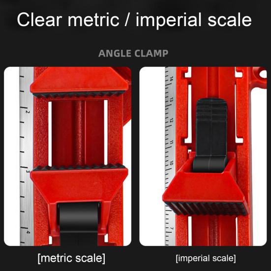 Регулируемый угловой зажим 90 градусов, прочно зажатый многоугольный метрический/британский многофункциональный прямоугольный зажим для деревообработки
