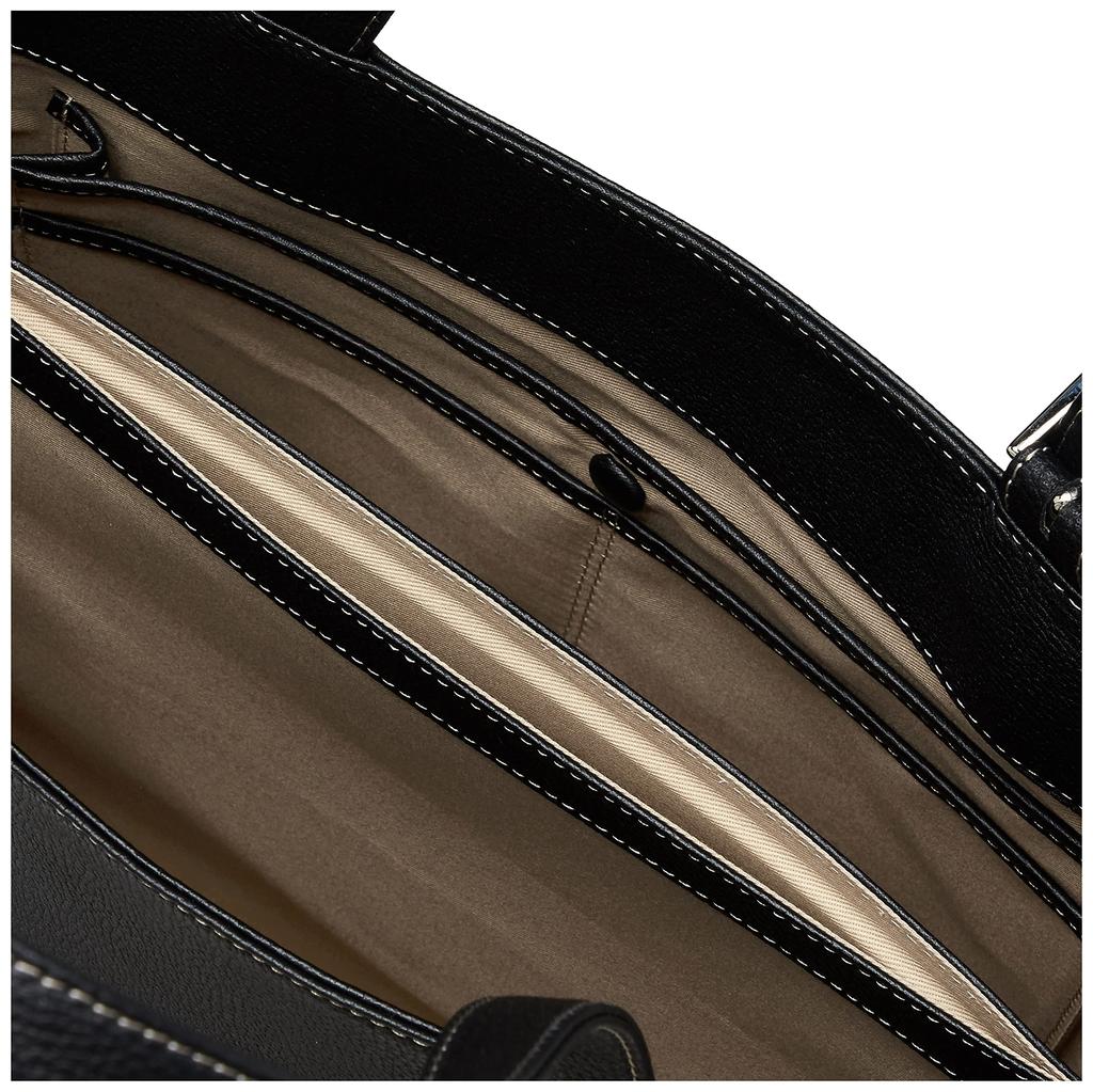 Сумка через плечо размера B5 Бежевая строчка 15521 [Kitamura] Y-1254 Женская Черный/Песочный [Черный]