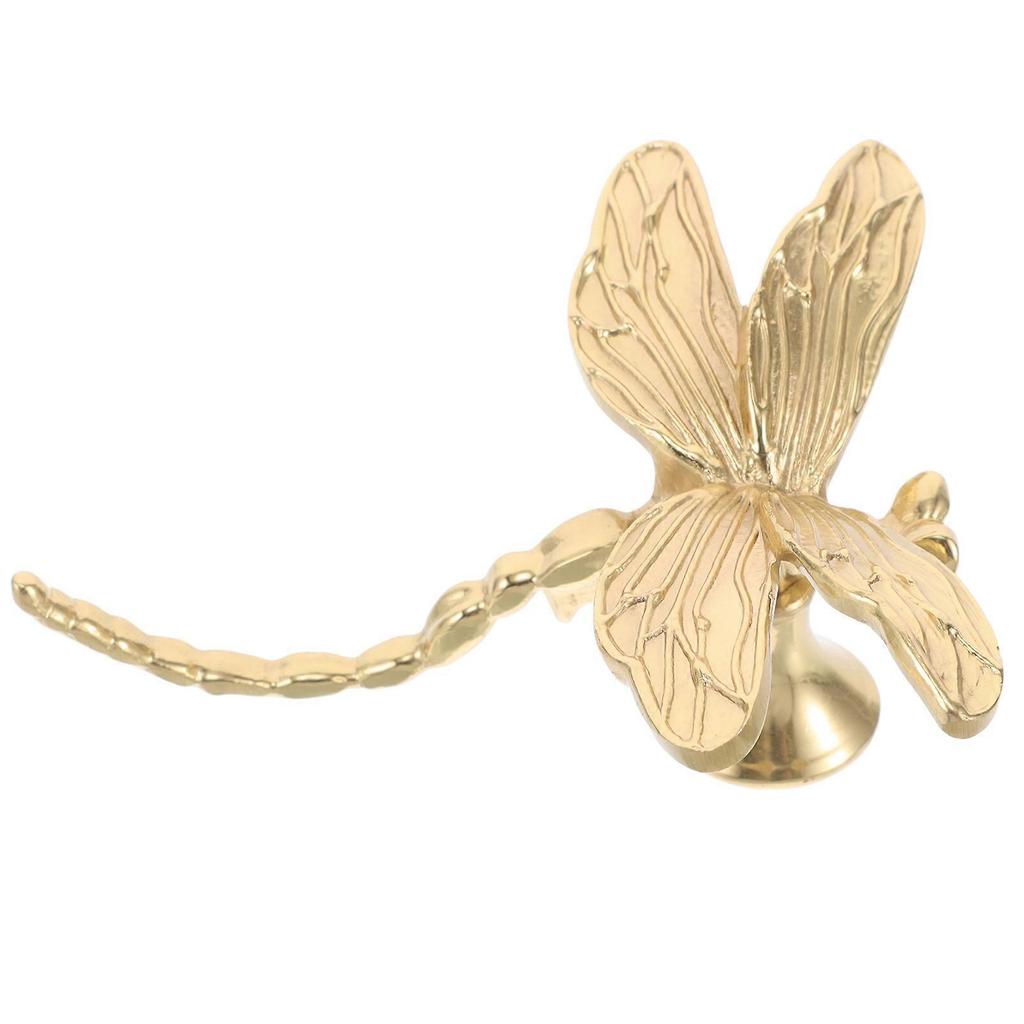 Vintage Drawer Pulls Brass Dragonfly Shaped Cabinet Knobs For Decorative Hardware 9.00X8.20X4.30CM 1Pcs