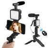 Smartphone Vlogging Kit Video Recording Equipment with Tripod Fill Light Shutter for Camera Phone Youtube Set Vlogger KIT