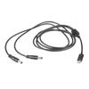 Зарядный кабель USB Type C на 2 порта 5.5x2.5 мм, 5 В 3 А, для вентилятора, концентратора, IoT-датчиков