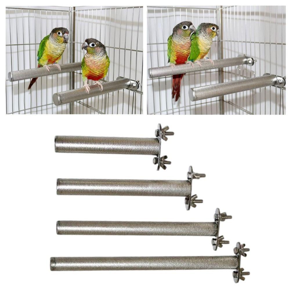 1.9cm Dia Bird Toy Bracket 15-30m Bird Climbing Bracket Stainless Steel Parrot Perch Parakeet