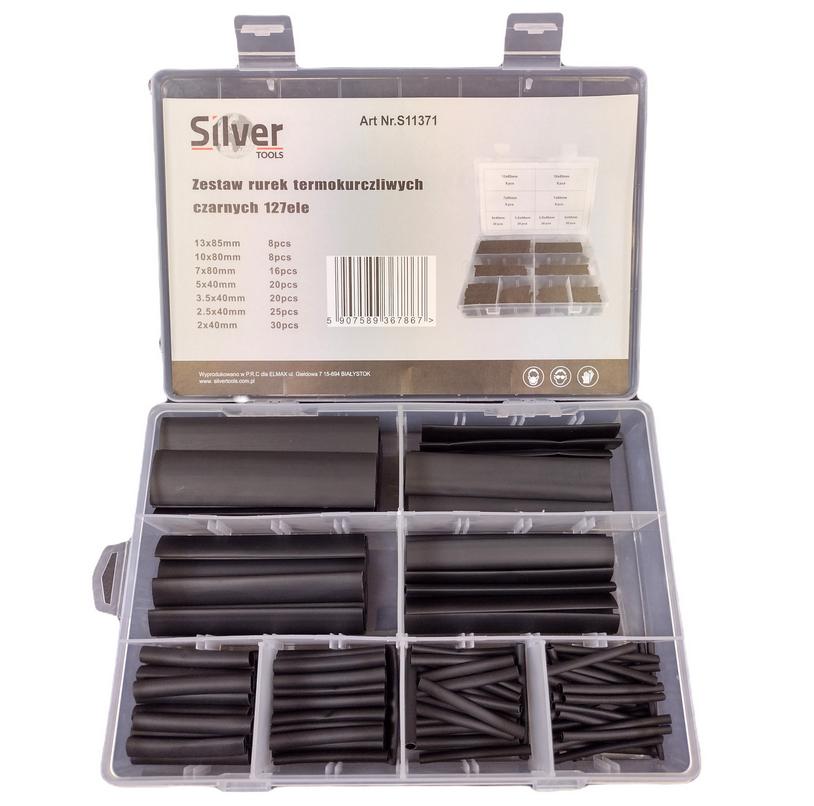Black heat shrink tubing 127 pcs