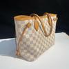 [Pre-Owned] Neverfull PM Checkerboard Coated Canvas Leather Tote Bag - Very Good #1P64B72
