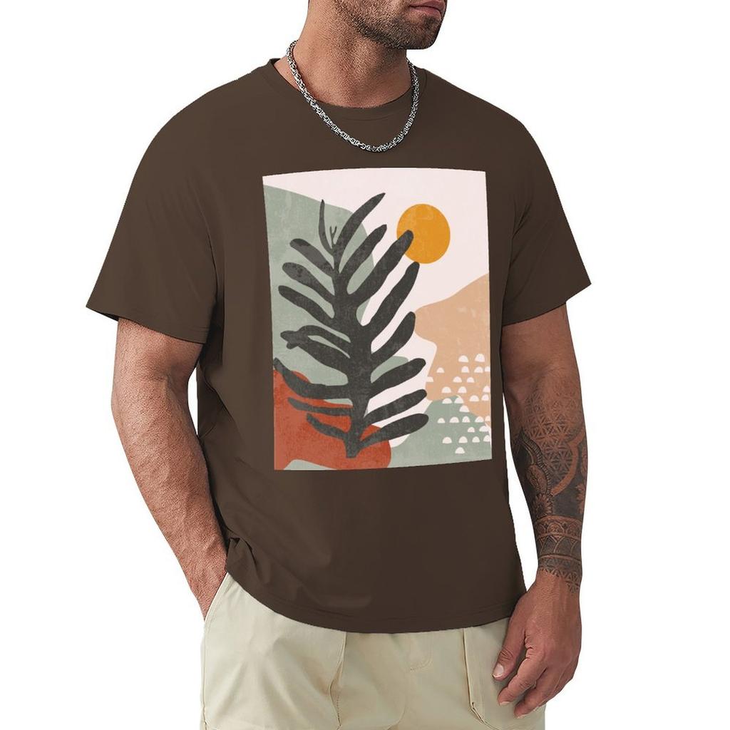 Абстрактная футболка Винтажная графическая футболка Хлопковые графические футболки Оверсайз Черная одежда для мужчин