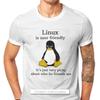 Операционная система Linux Пингвин Такс Мужская футболка Удобная в использовании Просто придирчивая Отличительная футболка Оригинальная Повседневная Толстовка Новый тренд...