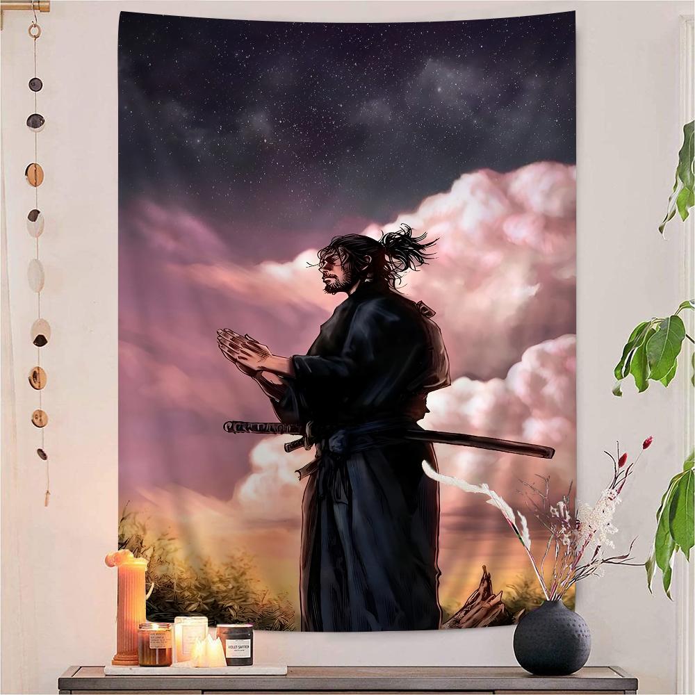 Vagabond Manga Chart Tapestry Art Science Fiction Room Home Decor Cheap Hippie Wall Hanging