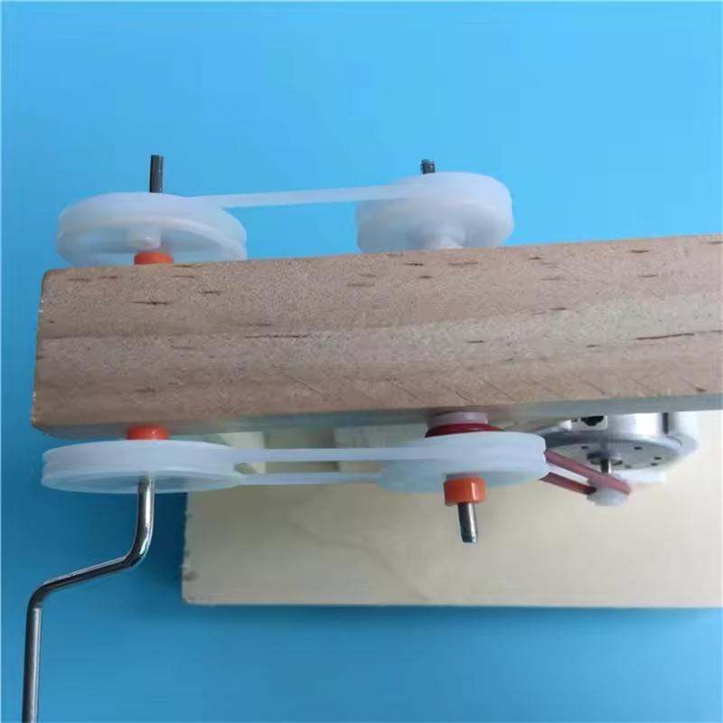 Модель генератора с ручным приводом «Сделай сам» Детский набор для обучения физике Деревянный образовательный набор для научных экспериментов STEAM Школа