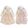 Floral Print Princess Bunny Plush Toy Perfect Birthday Gift For Adults
